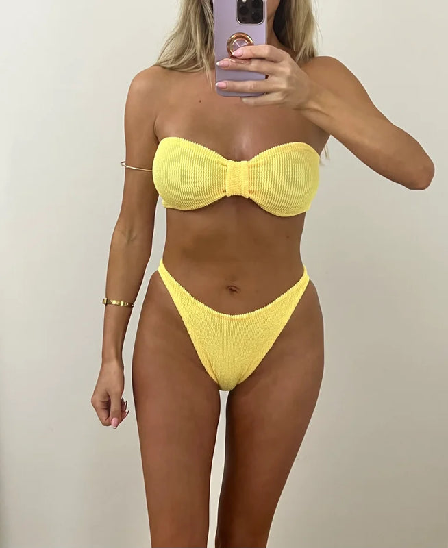 Sweetie Bandeau Bikini - Yellow